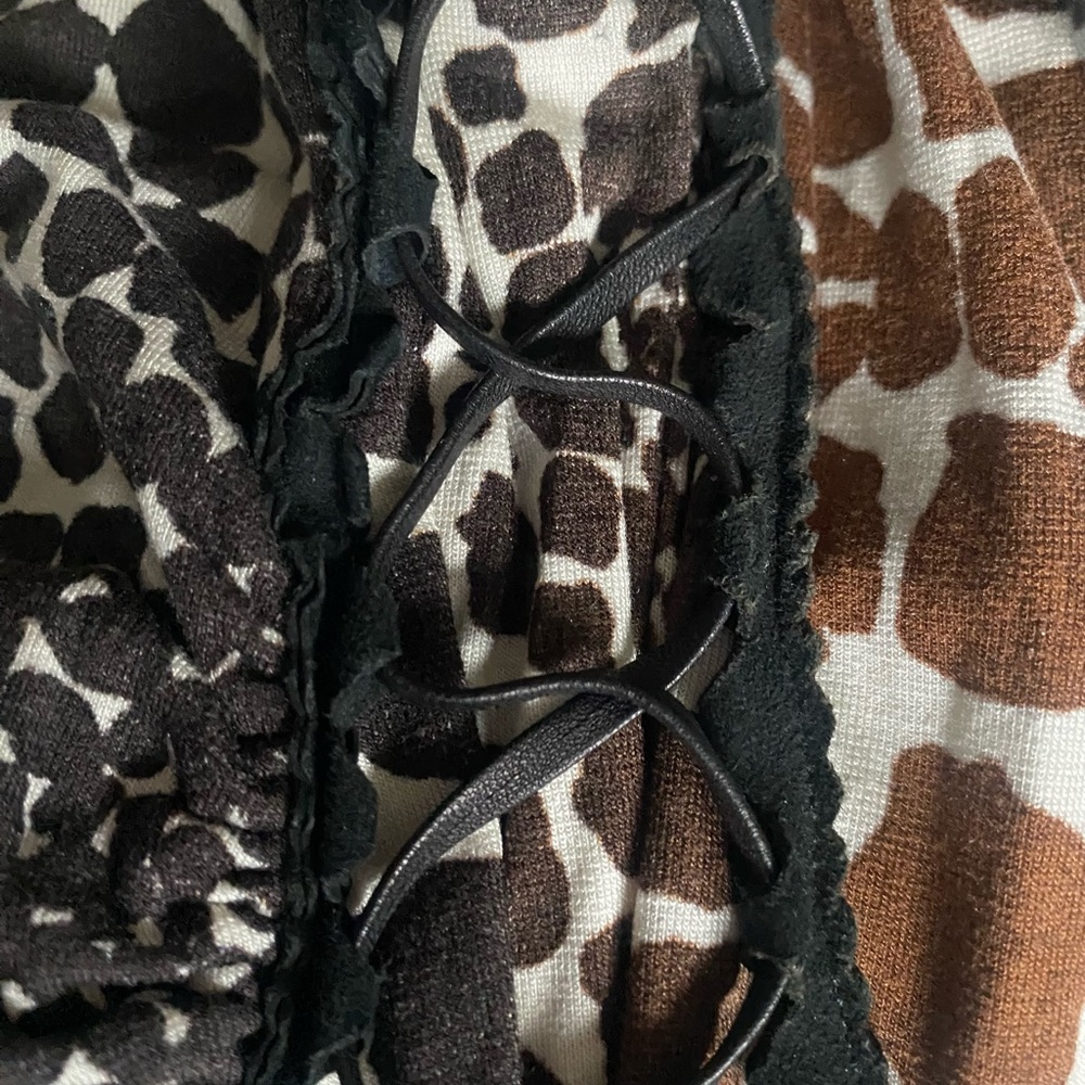 Roberto Cavalli Animal Print Python Stretch Top W… - image 4